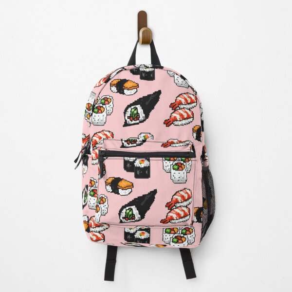 Item preview, Cute/Kawaii Japanese Sushi Set Pixel Art (Pink) designed and sold by Neroaida.