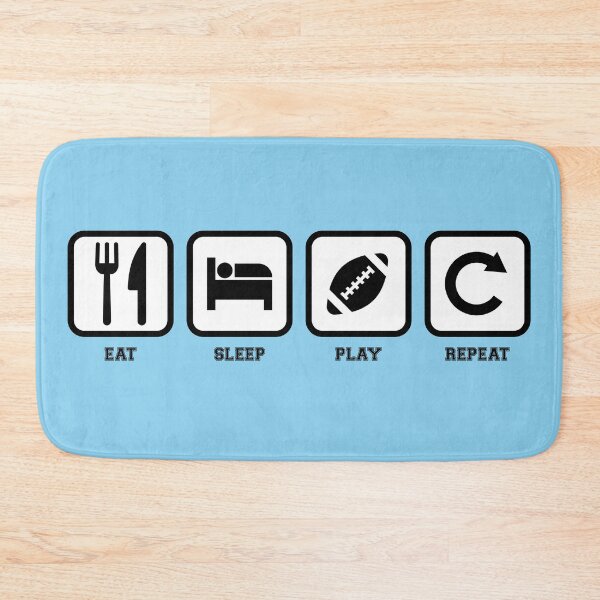 Item preview, Eat Sleep Play Football Repeat designed and sold by cmd-art.