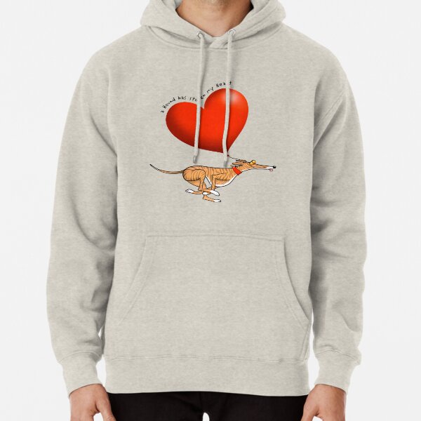 Stolen Heart - brindle hound Pullover Hoodie