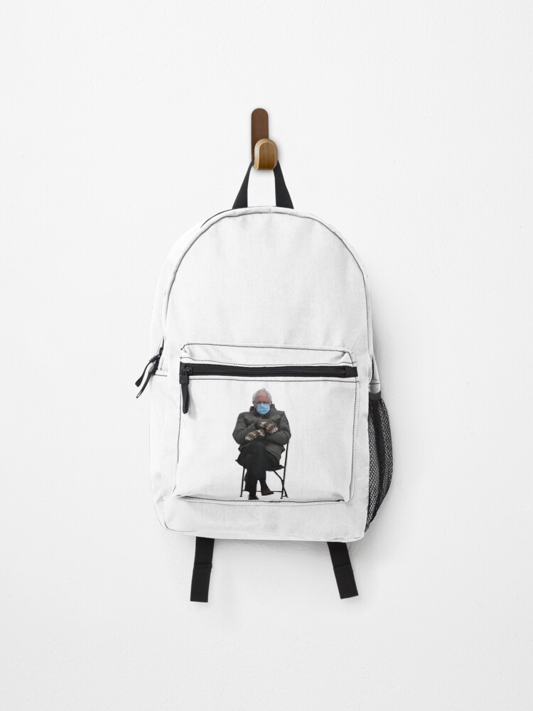 Thumbnail 1 of 3, Backpack, Bernie Inauguration Mittens  designed and sold by dancingmandy96.