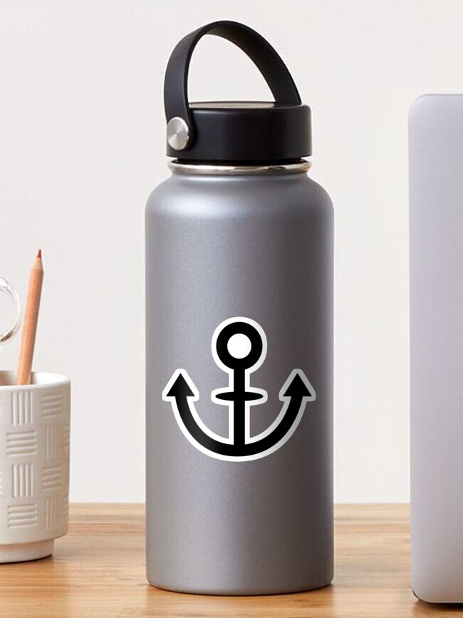 Jojo Soft Wet Anchor Variant 1 Black Sticker By Itsmedio Redbubble