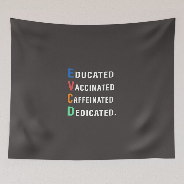 Item preview, Educated Vaccinated Caffeinated Dedicated designed and sold by prodesign2021.
