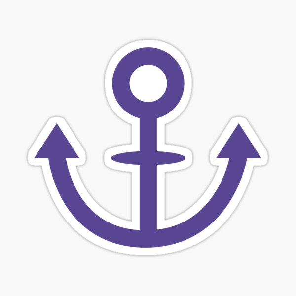 Jojo Soft Wet Anchor Variant 2 Blue Sticker By Itsmedio Redbubble