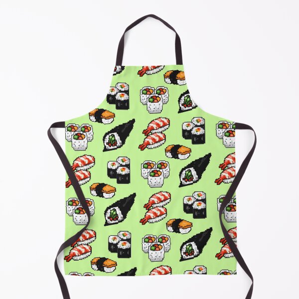 Item preview, Cute/Kawaii Japanese Sushi Set Pixel Art (Pink) designed and sold by Neroaida.