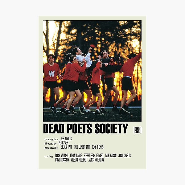 Dead Poets Society Póster alternativo Art Movie Large (3) Lámina fotográfica