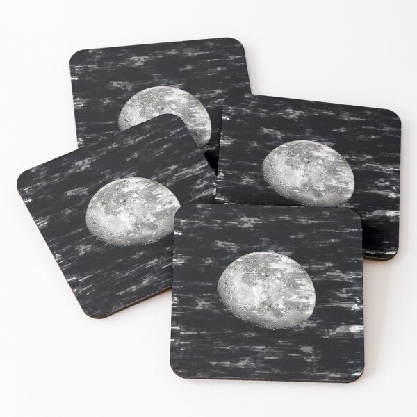 Item preview, Partial Moon By Night Black & White. For Moon Lovers. designed and sold by ColortrixArt.