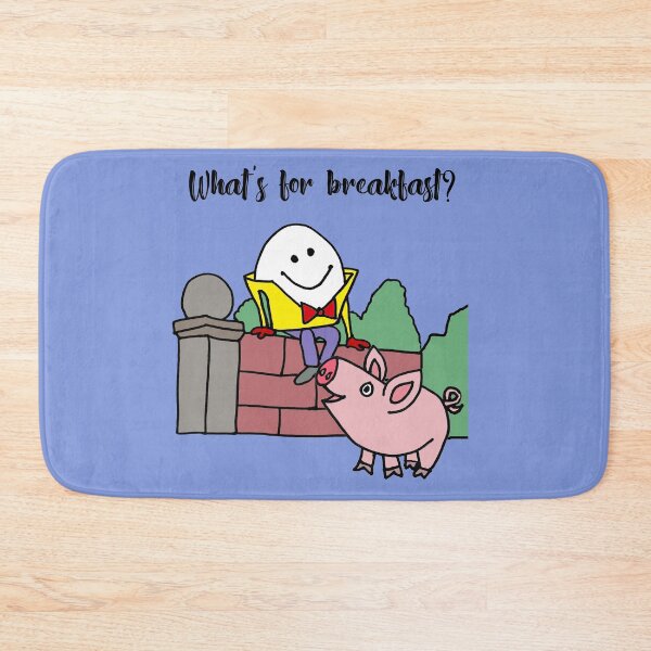 Item preview, Funny Humpty Dumpty Egg on Wall asks Pig what's for breakfast. designed and sold by Nature's Fancy.