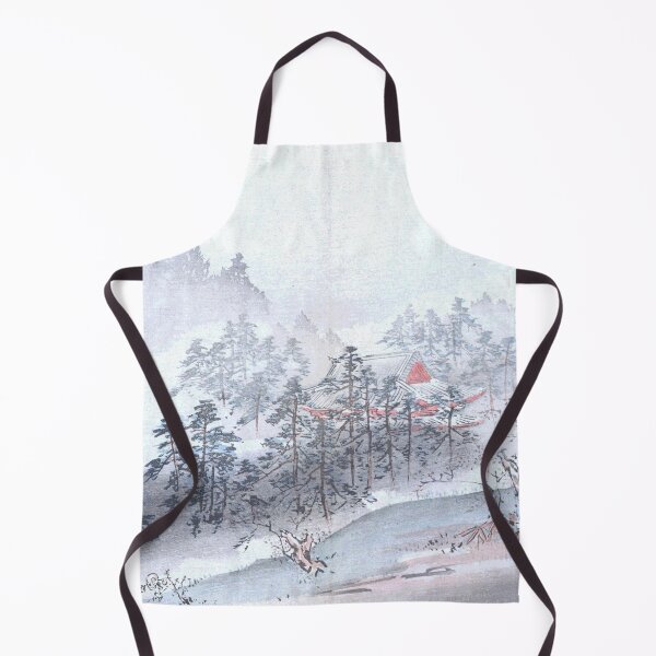 Item preview, Japanese Vintage Illustration Landscape house among trees snow designed and sold by Rantan1618.
