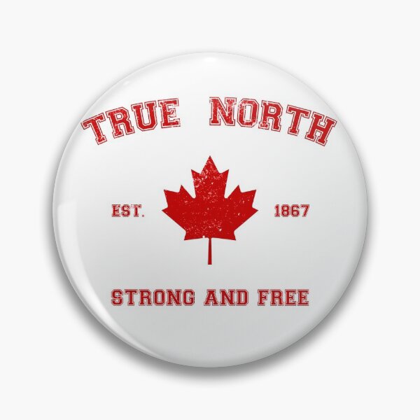 Item preview, True North Strong And Free Vintage - Red on White designed and sold by BoredGames.