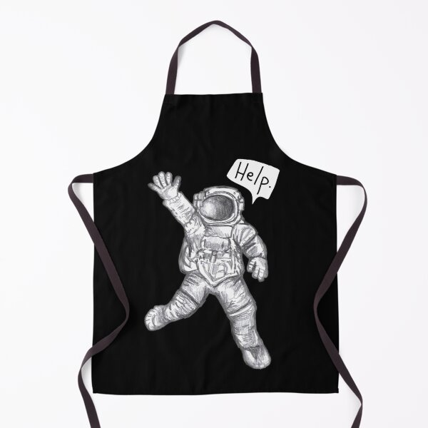 Item preview, Astronaut Help: Daily doodle design designed and sold by Hannah's Doodles.