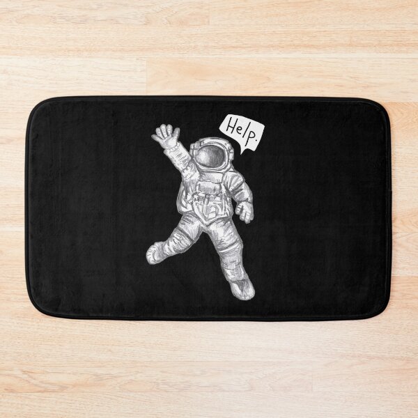 Item preview, Astronaut Help: Daily doodle design designed and sold by Hannah's  Doodles.