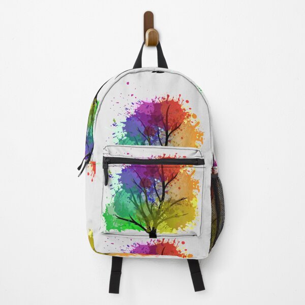 Item preview, Rainbow splatter tree designed and sold by jc007.