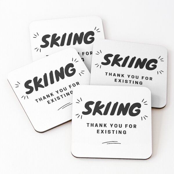 Item preview, Skiing: Thank you for existing. designed and sold by TheGreenGoat.