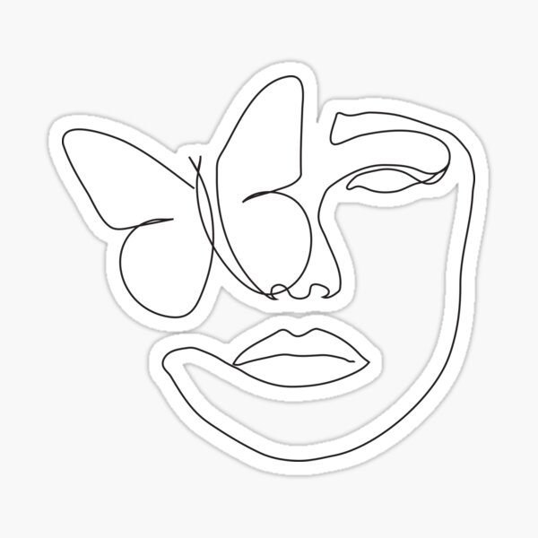 Butterfly Face Stickers