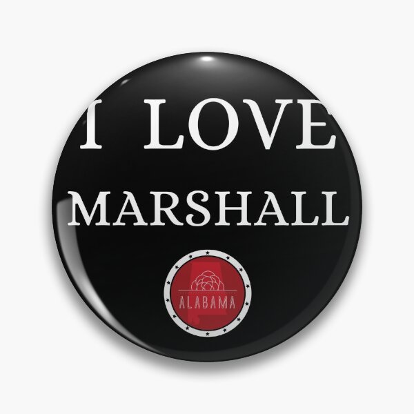 Item preview, I LOVE MARSHALL | Alabam county United state of america designed and sold by Gatsbird Design.