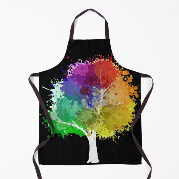 Item preview, Rainbow splatter white tree designed and sold by jc007.