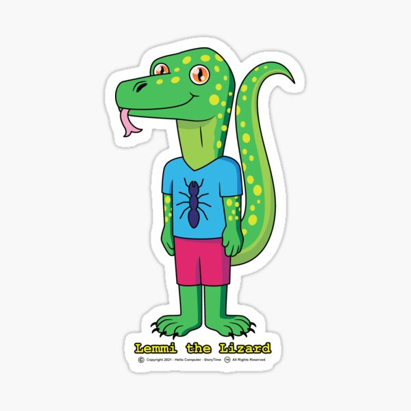 Lemmi the Lizard Sticker