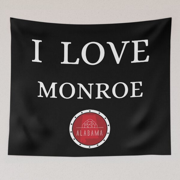 Item preview, I LOVE MONROE | Alabam county United state of america designed and sold by Gatsbird Design.