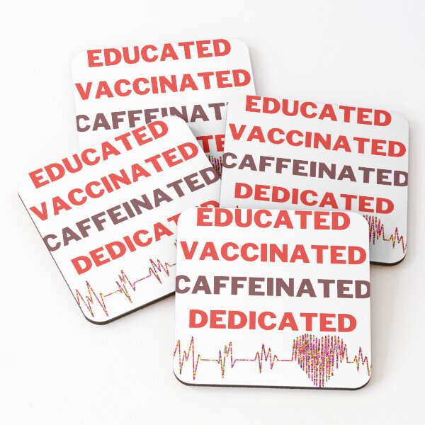Item preview, Educated Vaccinated Caffeinated Dedicated designed and sold by Tawfiktyson.
