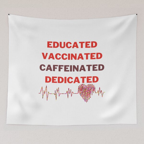 Item preview, Educated Vaccinated Caffeinated Dedicated  designed and sold by Tawfiktyson.