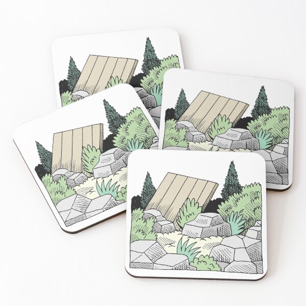 Item preview, Rocks and bush designed and sold by Anthony Woodward.