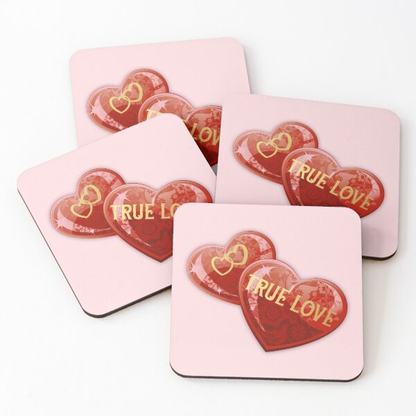 Item preview, True Love Heart Gems (Red) designed and sold by PawsitiveMum.