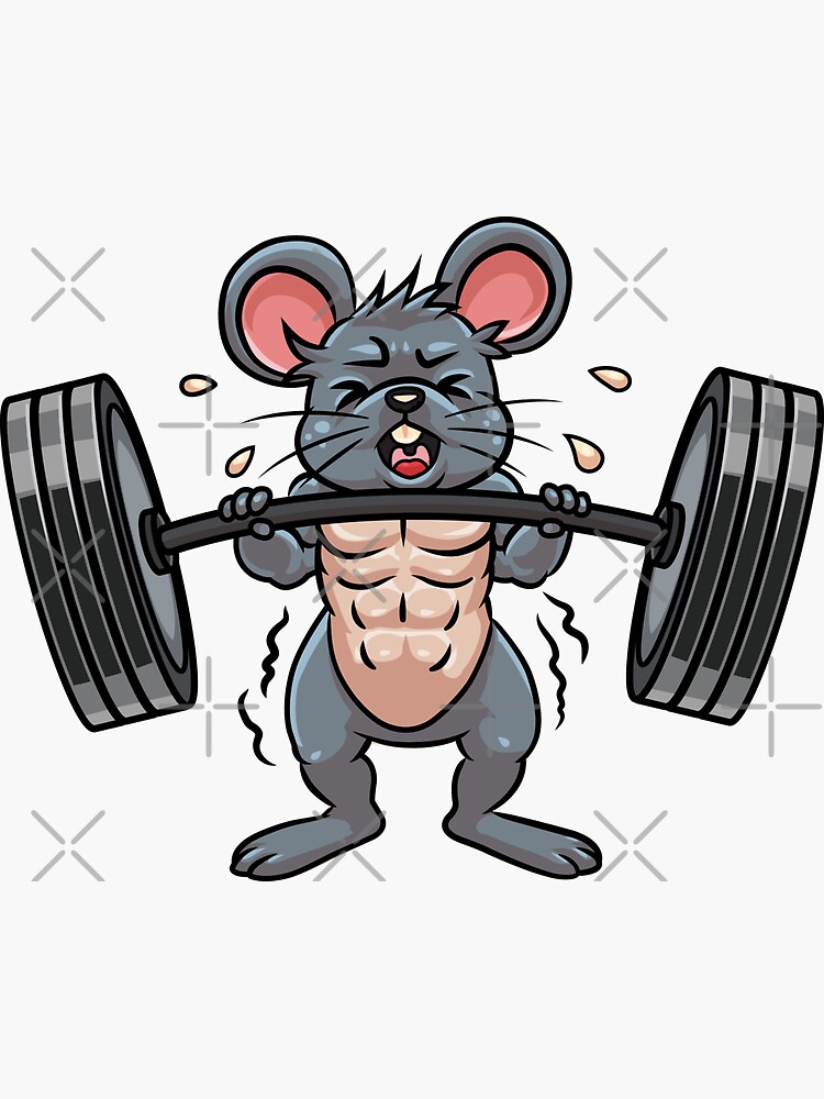 Gym Rat Sticker for Sale by American Artist