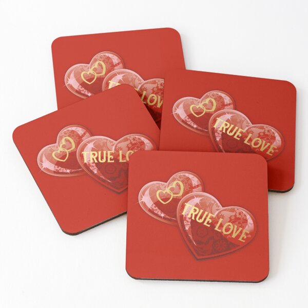 Item preview, True Love Heart Gems (Ruby Red on Red) designed and sold by PawsitiveMum.