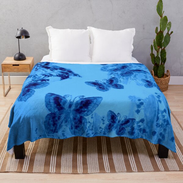 Item preview, Royal Blue Butterflies and Floral designed and sold by Sharon Schwalbe.