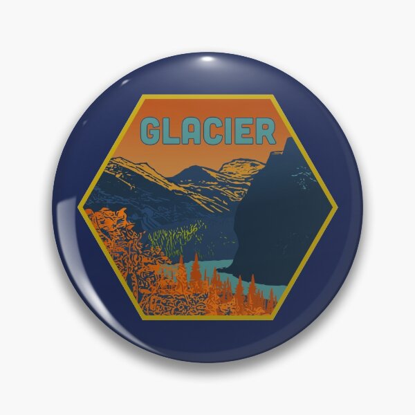 Item preview, Glacier WPA Style Logo designed and sold by spatiumnatura.