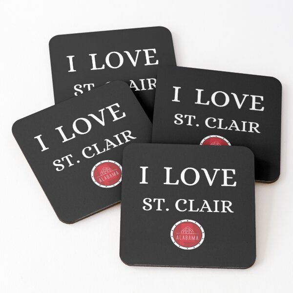 Item preview, I LOVE ST. CLEAR | Alabam county United state of america designed and sold by Gatsbird Design.