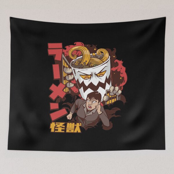 Item preview, Ramen Attacks A Man  designed and sold by OnepixArt.