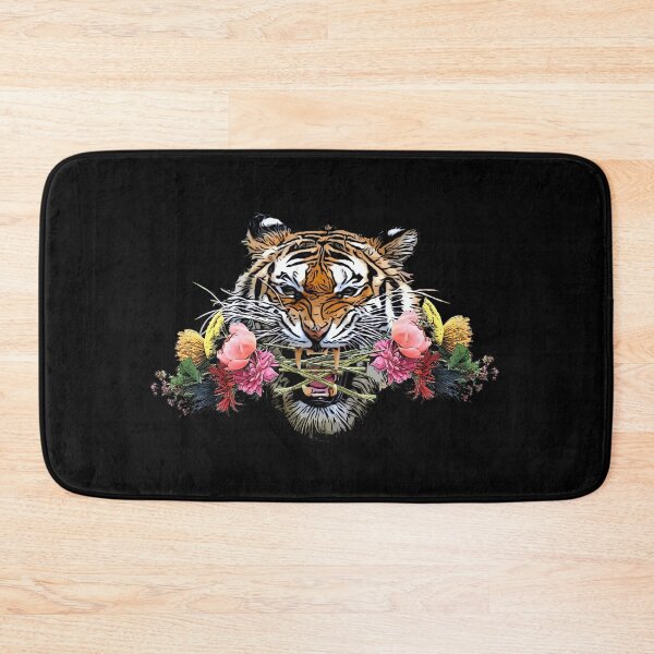 Item preview, Vicious Tiger with Flowers designed and sold by faithkathleen.