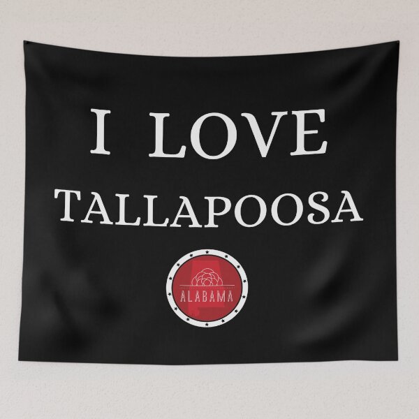 Item preview, I LOVE TALLAPOOSA | Alabam county United state of america designed and sold by Gatsbird Design.