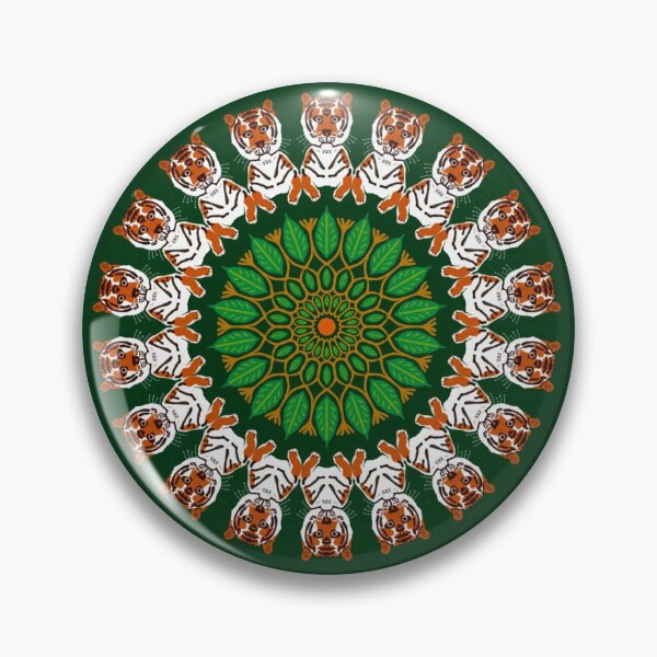 Item preview, Tiger Time Mandala Design designed and sold by MandalaZoo.