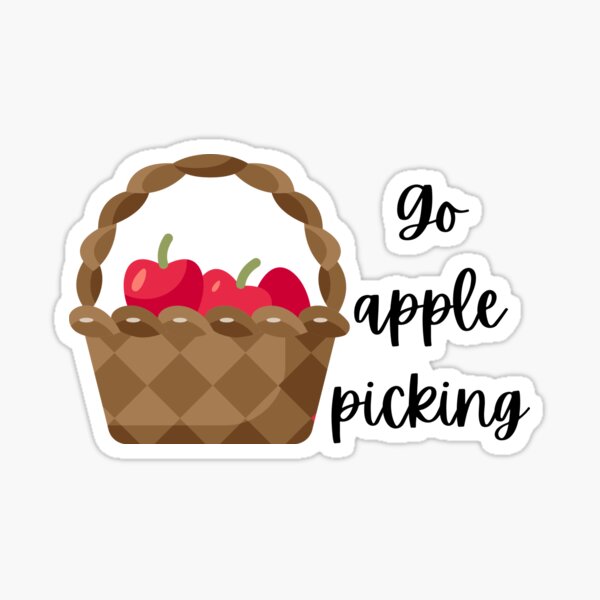 Go apple picking Sticker