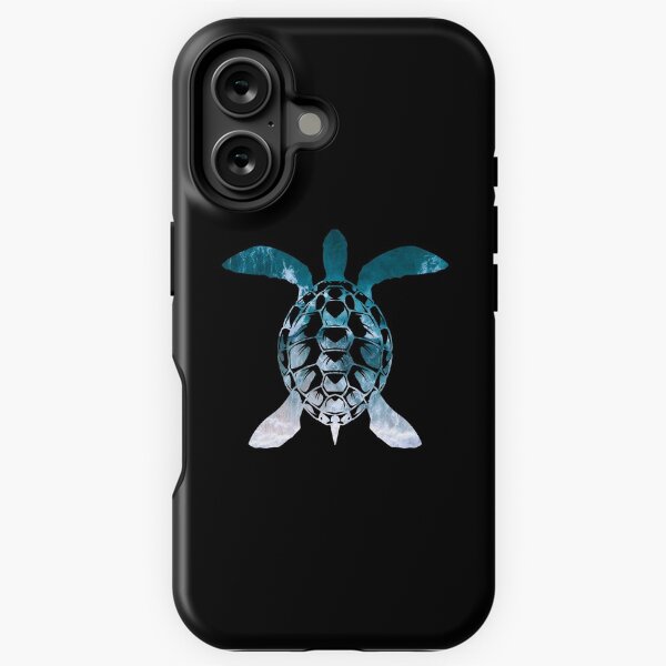 Item preview, Sea Turtle - Turquoise Ocean Waves Black designed and sold by PixSmite.
