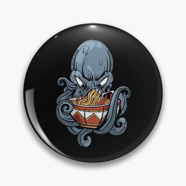 Item preview, Octopus Eating Ramen designed and sold by OnepixArt.