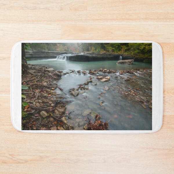 Item preview, relaxing fall morning by the falls at haw creek falls designed and sold by aim4adventure.