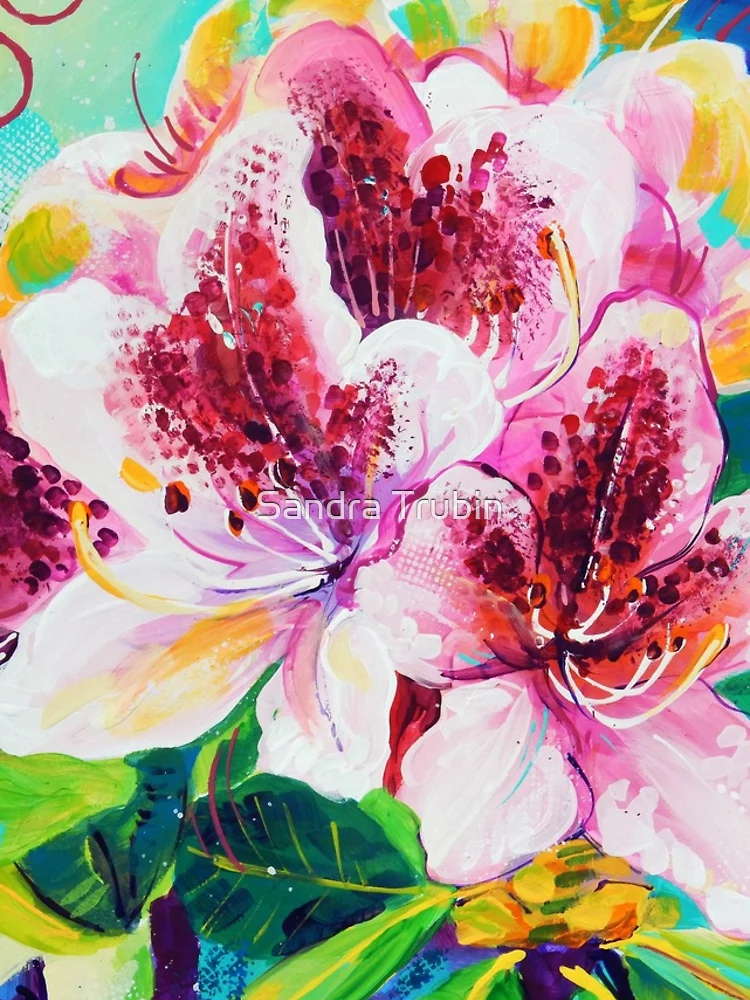 Thumbnail 4 of 4, iPhone Case, Pink Rhododendron designed and sold by Sandra Trubin.