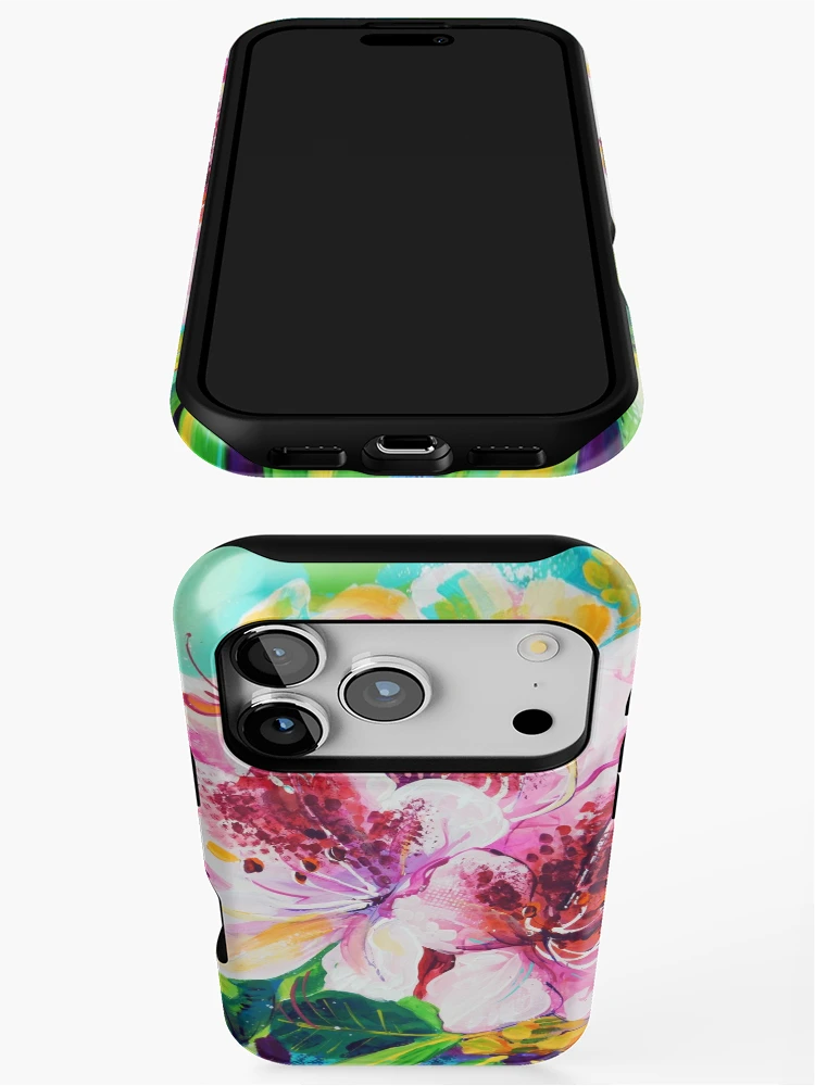 Thumbnail 3 of 4, iPhone Case, Pink Rhododendron designed and sold by Sandra Trubin.