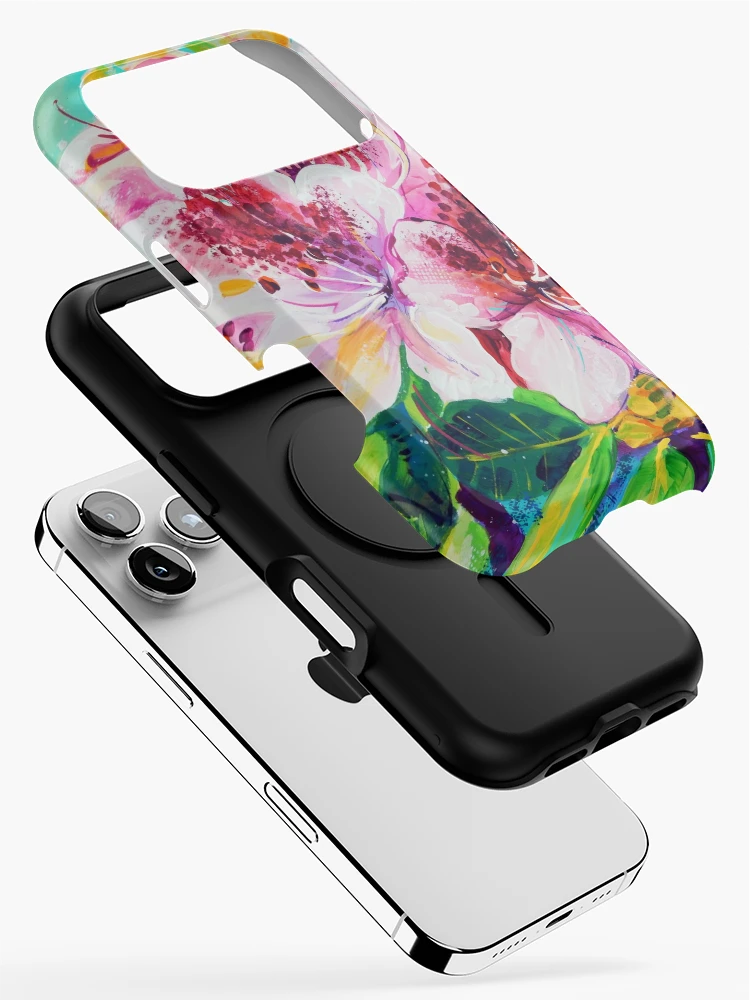Thumbnail 2 of 4, iPhone Case, Pink Rhododendron designed and sold by Sandra Trubin.