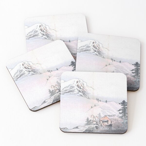 Item preview, Japanese Vintage Landscape Snowy Mountians designed and sold by Rantan1618.