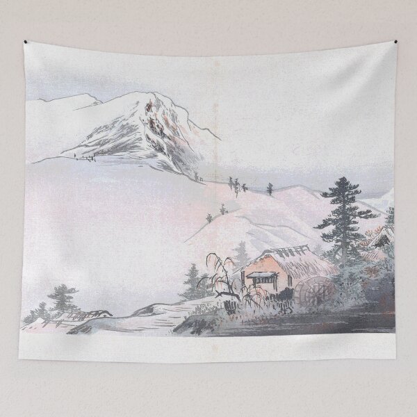 Item preview, Japanese Vintage Landscape Snowy Mountians designed and sold by Rantan1618.