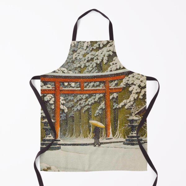 Item preview, Snow at the Shrine Entrance, Hakone Gongen by Kawase Hasui Vintage Japanese Woodblock Print East Asian Cultural Art designed and sold by Ejaaz.