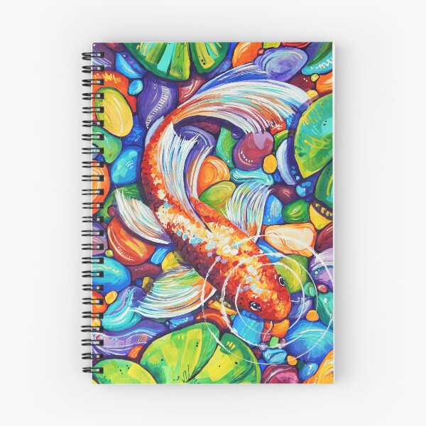 Aperçu de l'œuvre Poisson Koi coloré créée et vendue par Sandra Trubin.