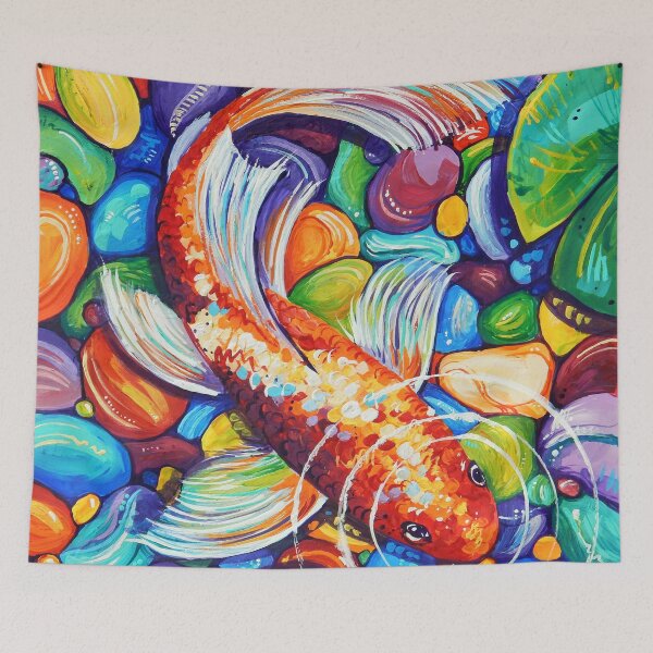 Item preview, Pez koi colorido designed and sold by Sandra Trubin.