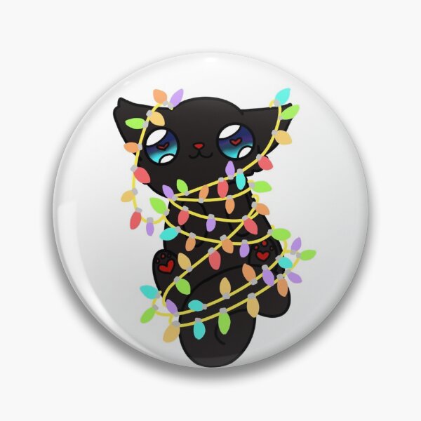 Item preview, Christmas Lights Kitty  designed and sold by isabella Mika.