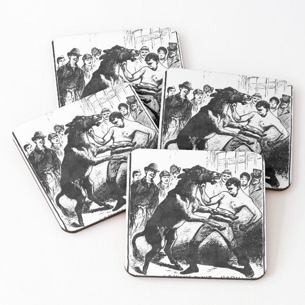 Item preview, Man and Donkey Fight designed and sold by HereticTees.