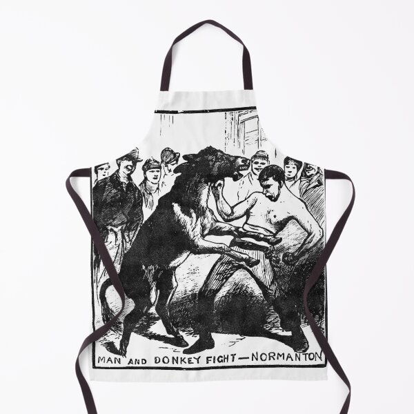 Item preview, Man and Donkey Fight designed and sold by HereticTees.